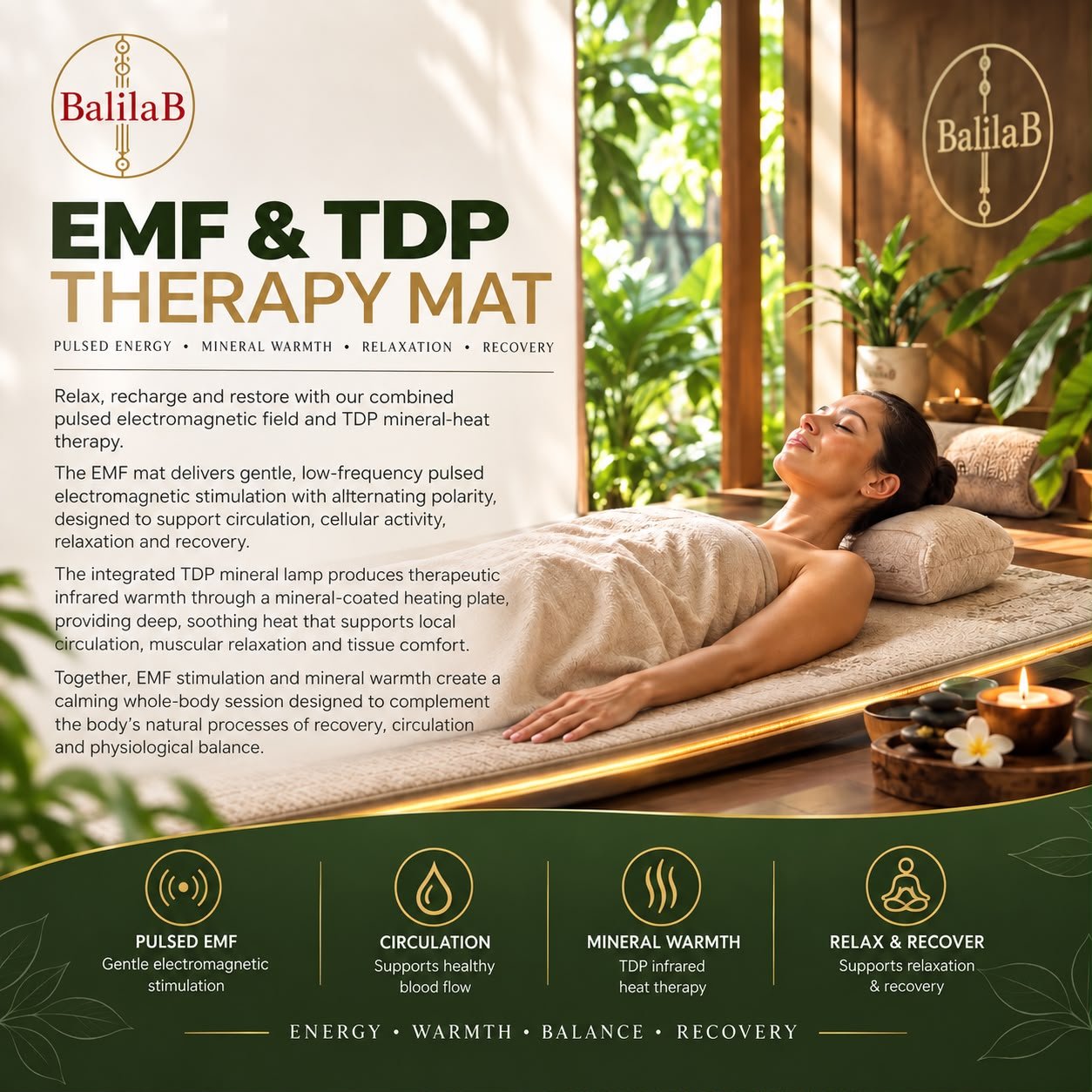 EMF & TDP THERAPY MAT